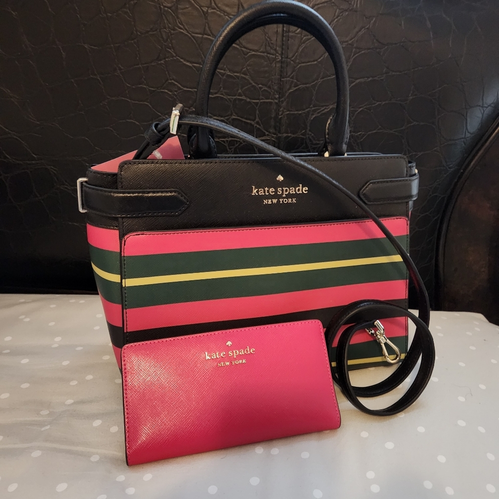 Kate Spade medium satchel bag and matching wallet
